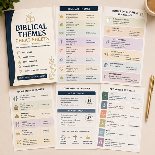 🧠 Biblical Themes Cheat Sheets