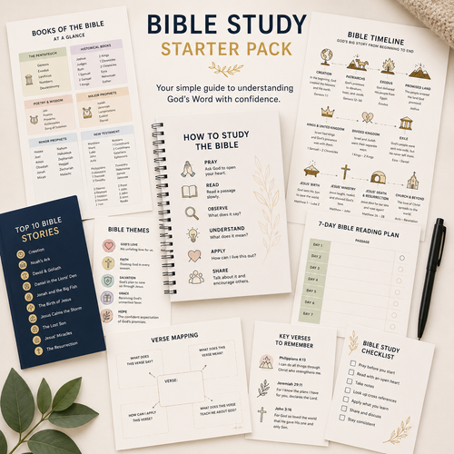 📘 Bible Study Starter Pack